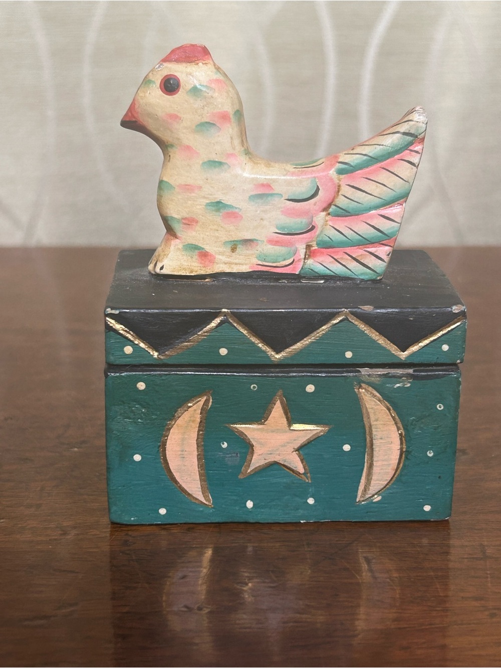 Vintage Chicken Trinket Box